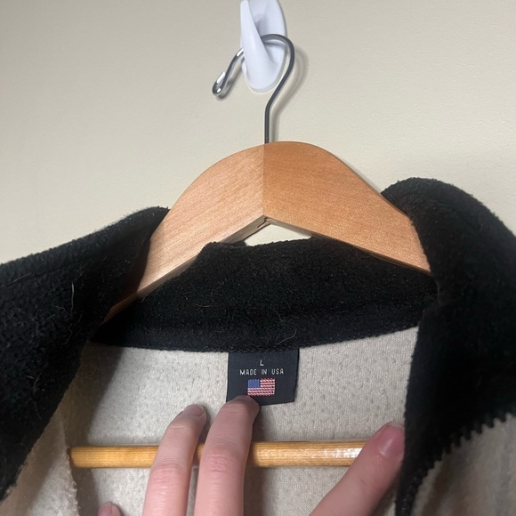 Vintage Made In USA Olympic Ring USA Zip Up Fleece Jacket Men’s Large - Picture 6 of 10